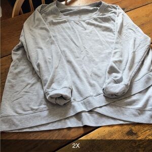 Gray Long Sleeve Sweatshirt